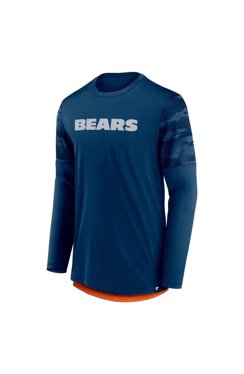 FANATICS Men's Fanatics Branded Navy/Orange Chicago Bears Square Off Long Sleeve T-Shirt, Alternate, color, Navy