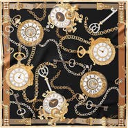 Elizabetta Like Clockwork - Silk Pocket Square for Men