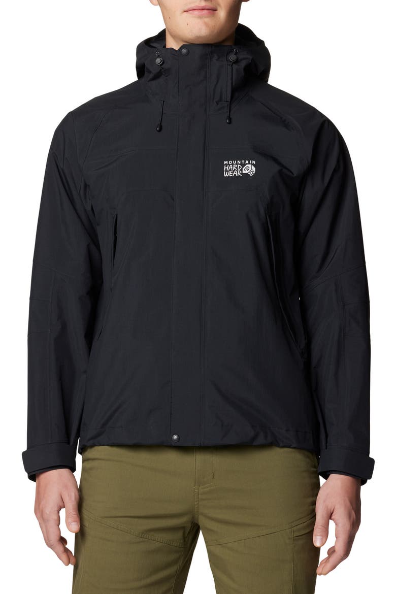 Dry Times Waterproof Jacket, Main, color, BLACK