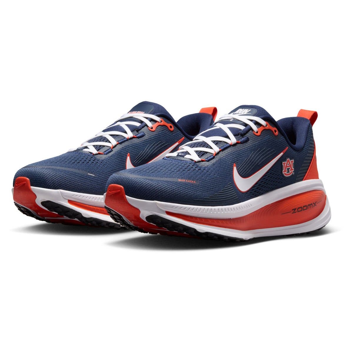Men's Nike Auburn Tigers Vomero 18 Running Shoes, Main, color, Navy