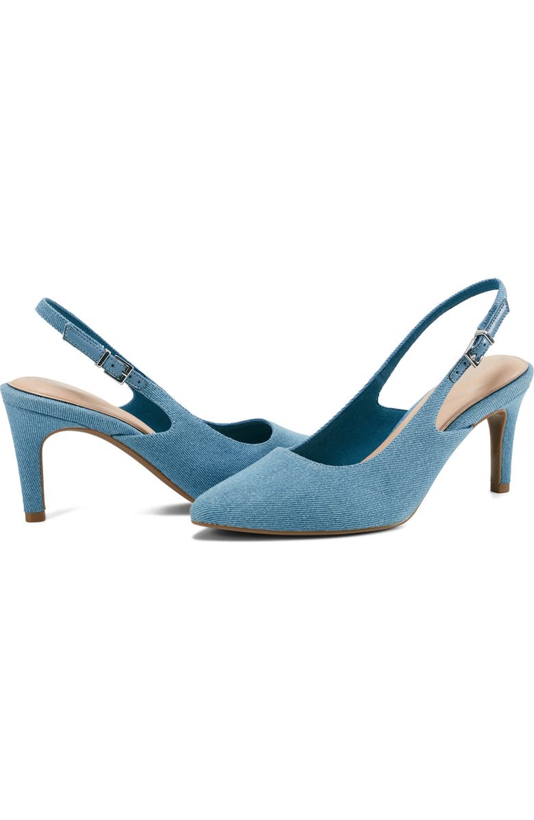 Rockport Jolie 3 Slingback Pointed Toe Pump, Alternate, color, Medium Blue