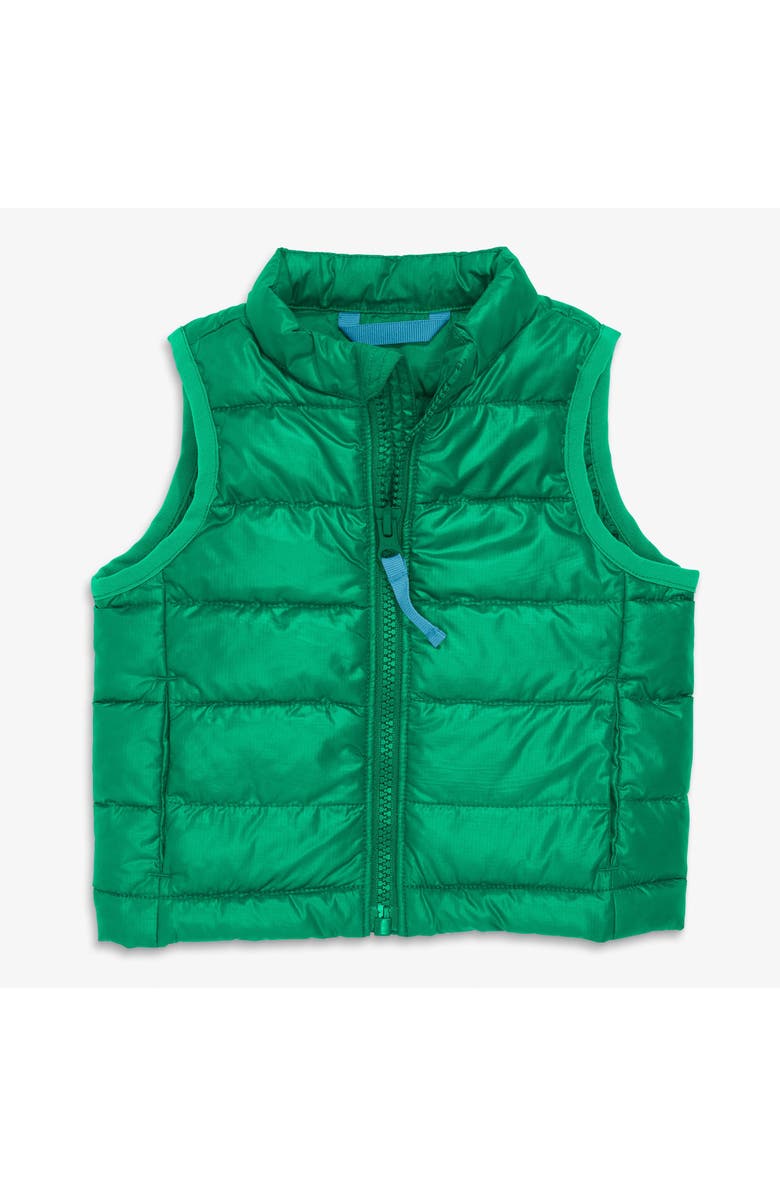 Primary Baby Lightweight Puffer Vest, Main, color, Green Bean