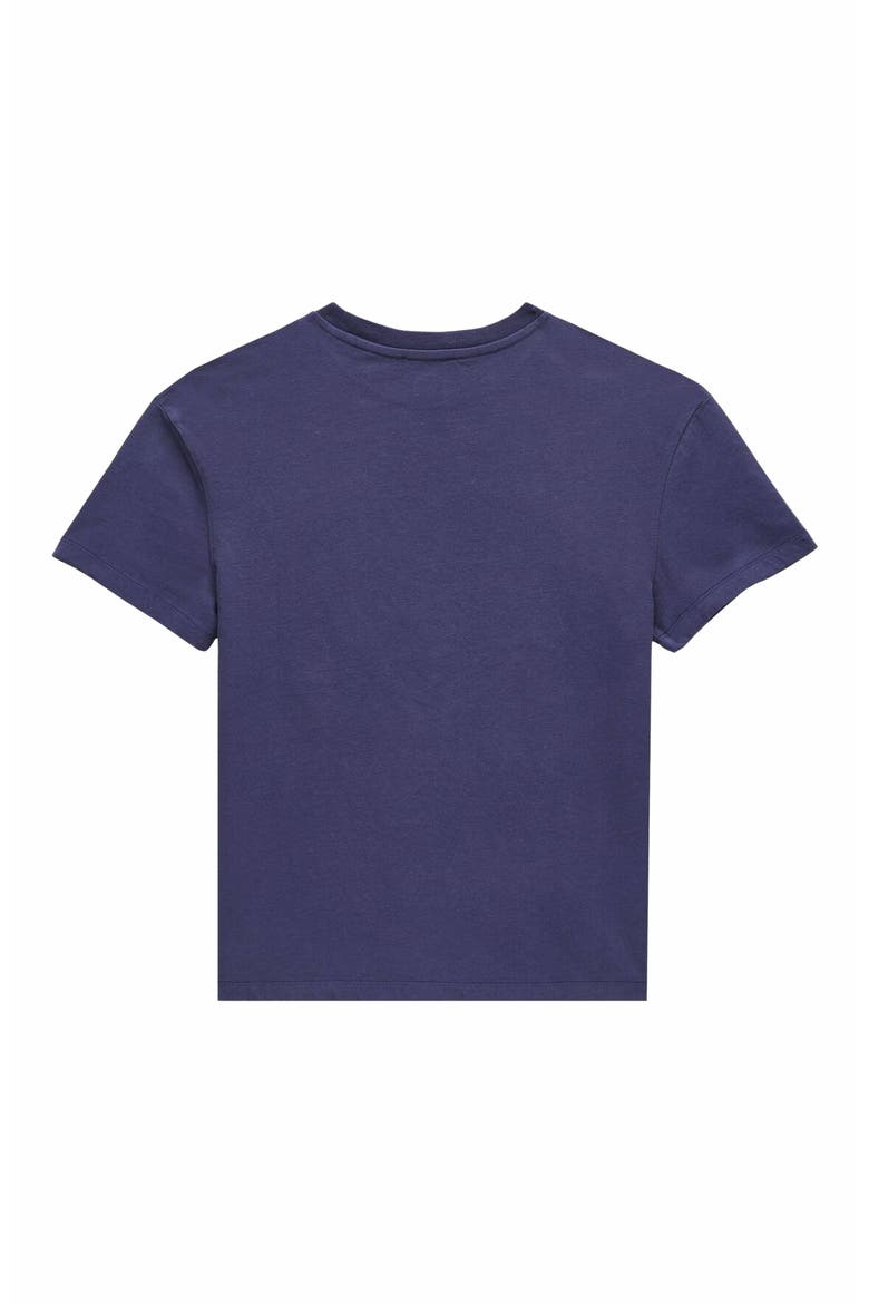 Kids' Organic Cotton Turtles Camo Placed T-Shirt, Alternate, color, BLEU MARINE