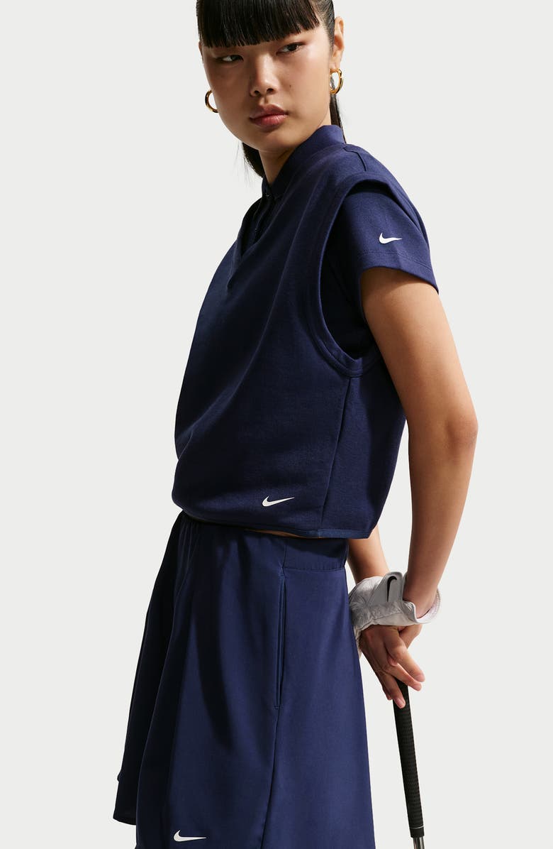 Nike Dri-FIT Flouncy Golf Skort, Alternate, color, 410 Midnight Navy/Sail