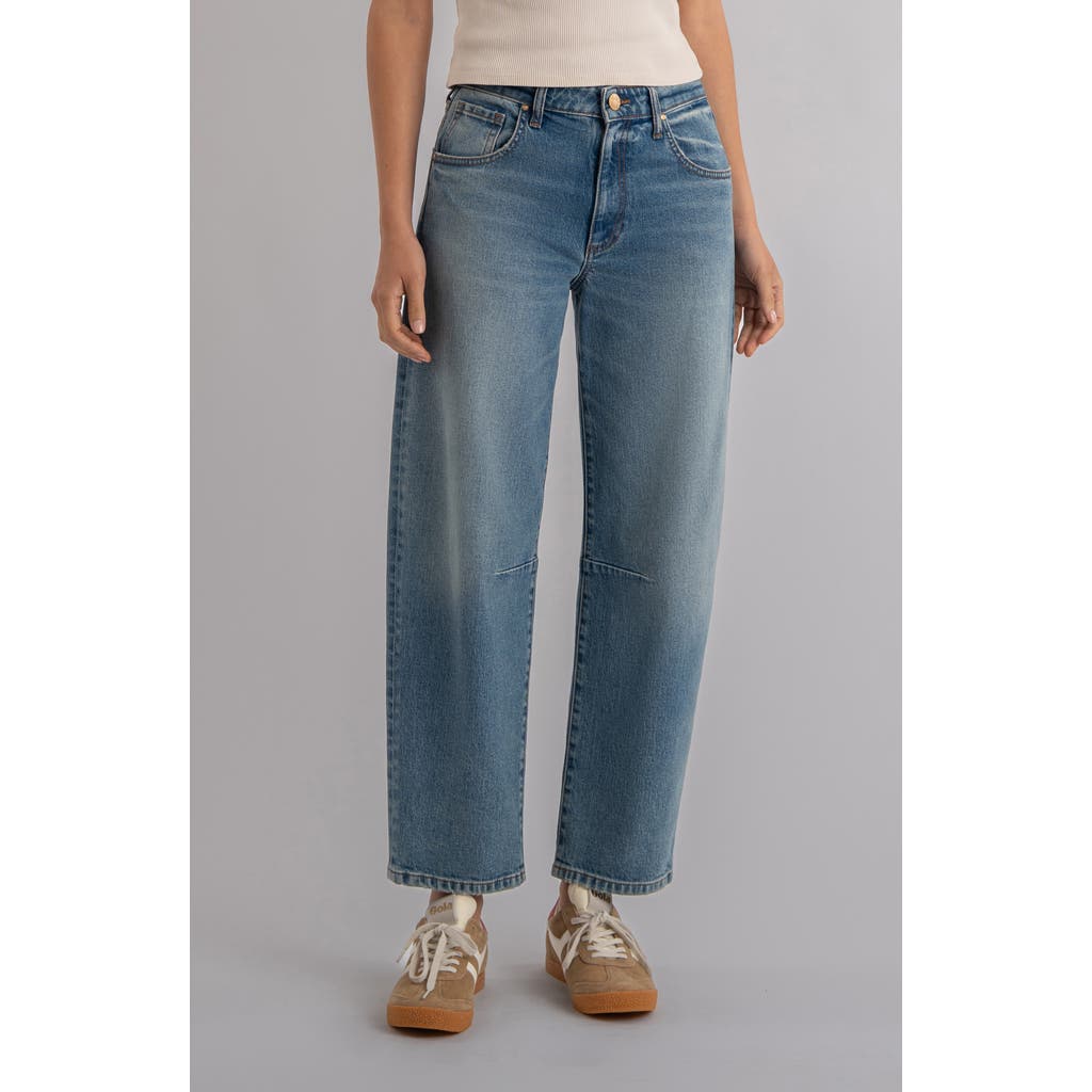 Kut From The Kloth Ashton High Waist Ankle Barrel Jeans In Blue