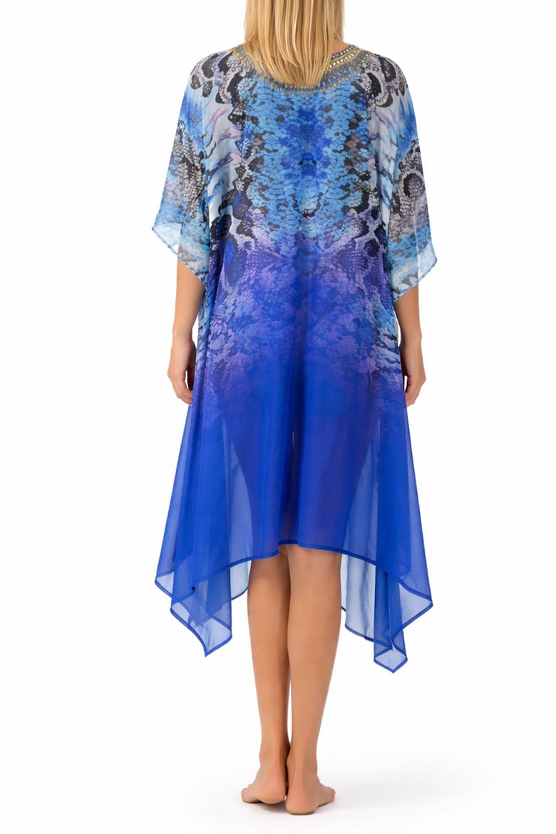 Animal Print Duster, Alternate, color, BLUE