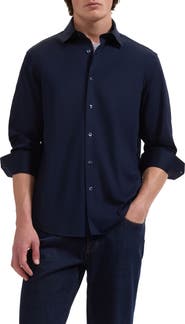 Bugatchi OoohCotton® Solid Button-Up Shirt