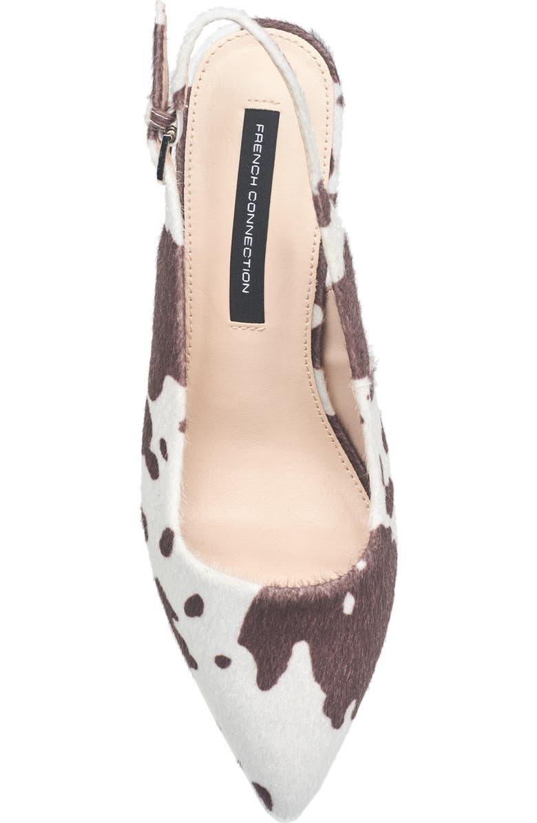 French Connection Quinn Cowprint Heel, Alternate, color,