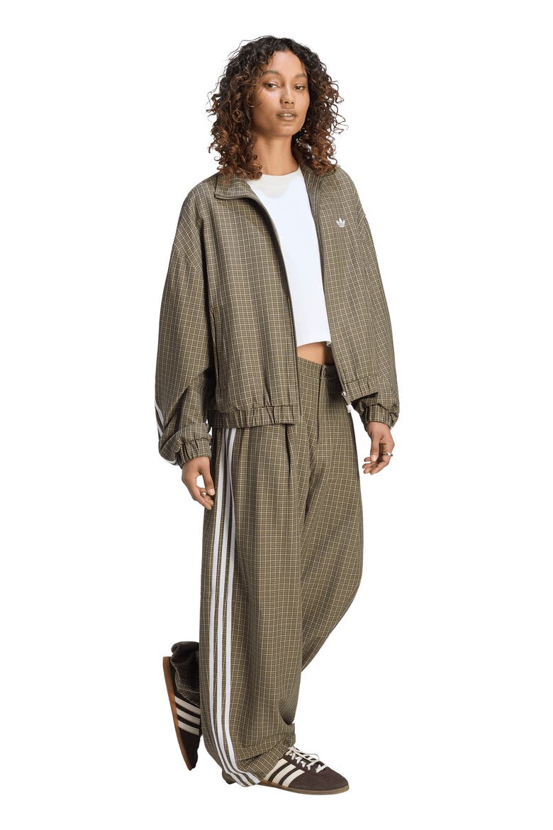 Checks Track Jacket, Alternate, color, OLIVESTRATA