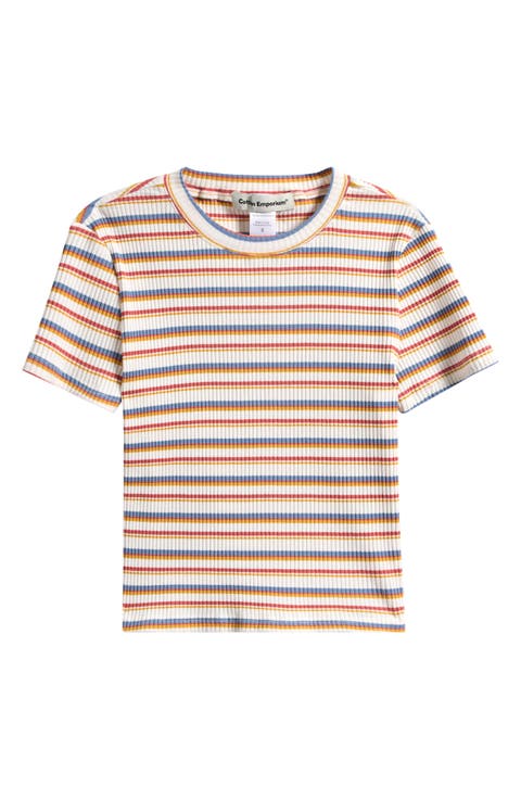 Kids' Stripe Rib T-Shirt