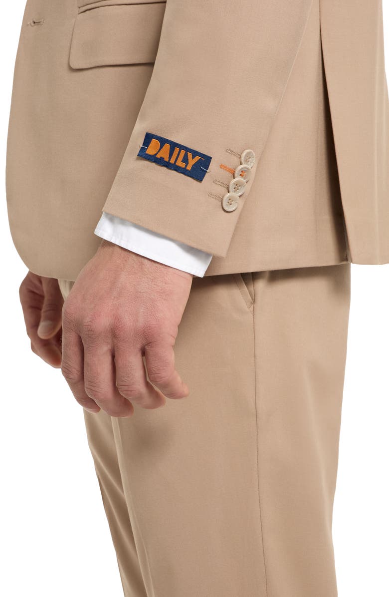 OppoSuits Daily Slim Fit Dark Sand Suit, Alternate, color, Beige
