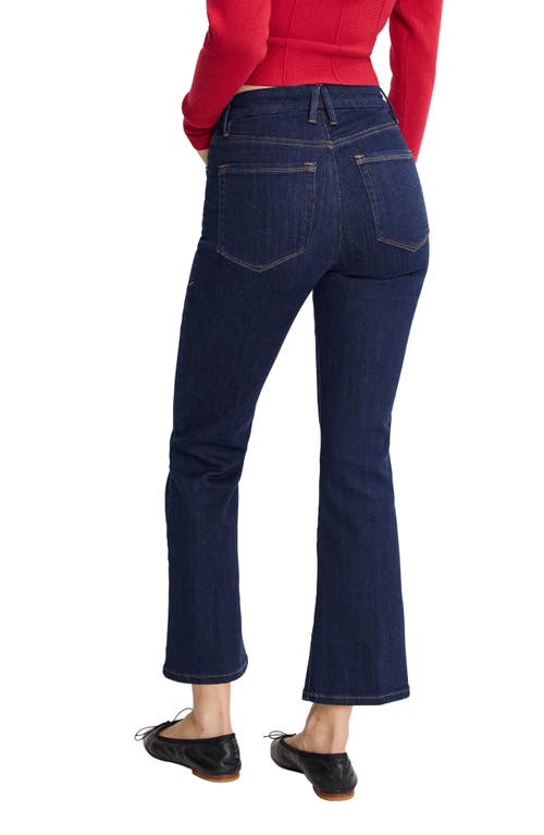 Good American Good Legs Crop Mini Bootcut Jeans In Blue