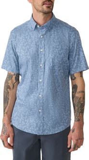 Faherty Movement Short Sleeve Button-Up Shirt