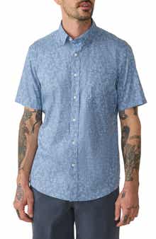 Faherty Movement Short Sleeve Button-Up Shirt