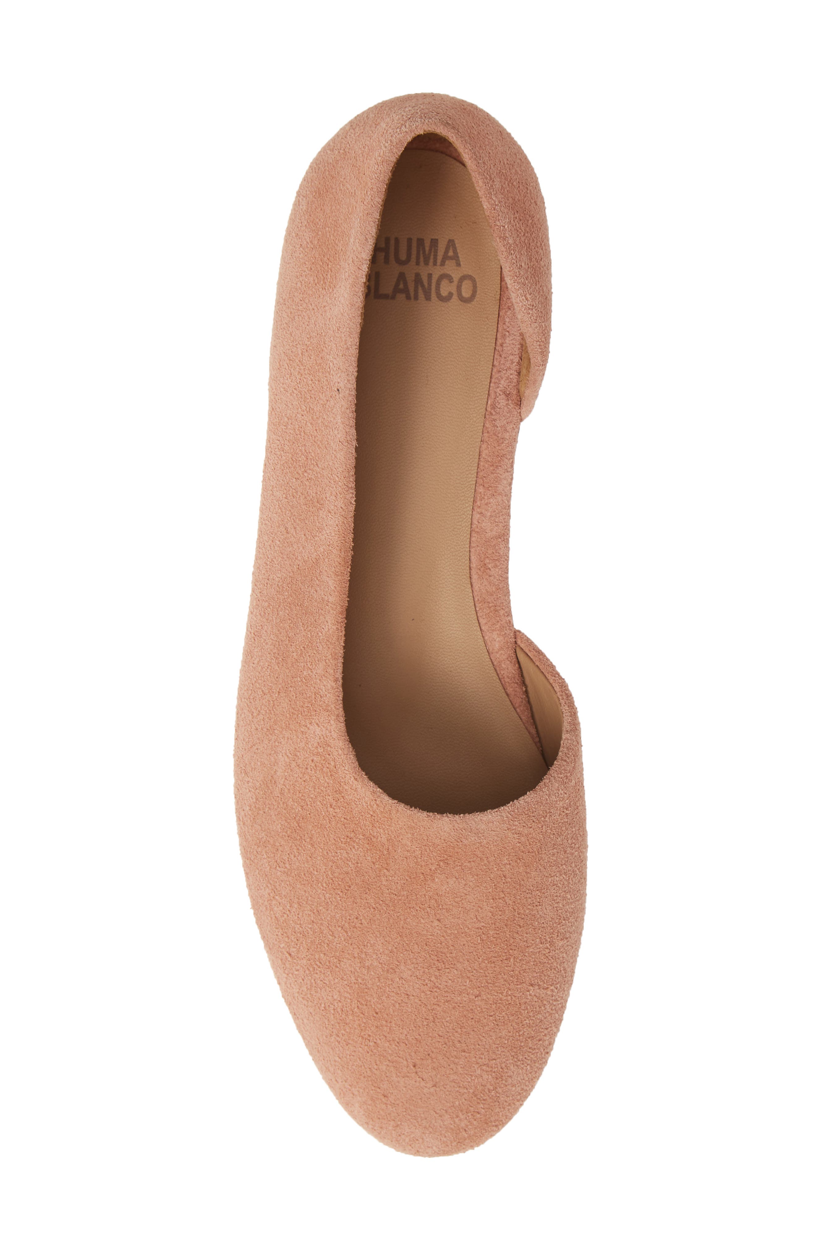 Huma Blanco Posy Half d'Orsay Flat, Alternate, color, 