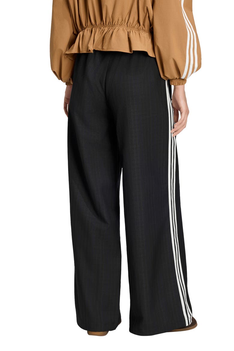 Loose Check Track Pants, Alternate, color, BLACK