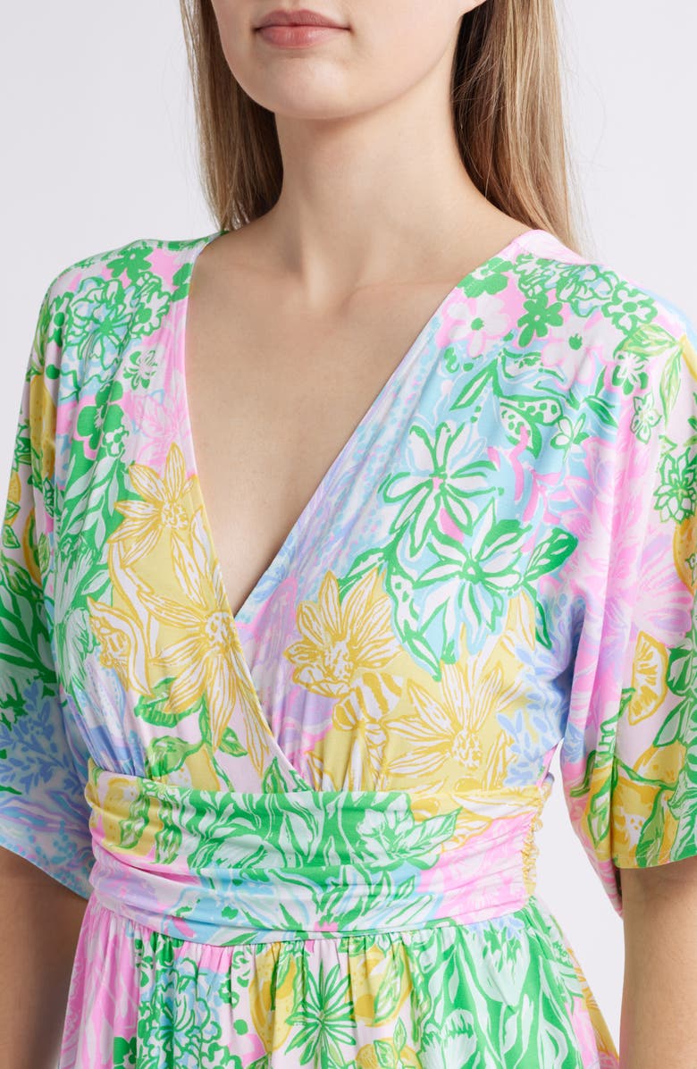 Lilly Pulitzer<sup>®</sup> Parigi Floral Skort Romper, Alternate, color, Multi Bright Delight Patch