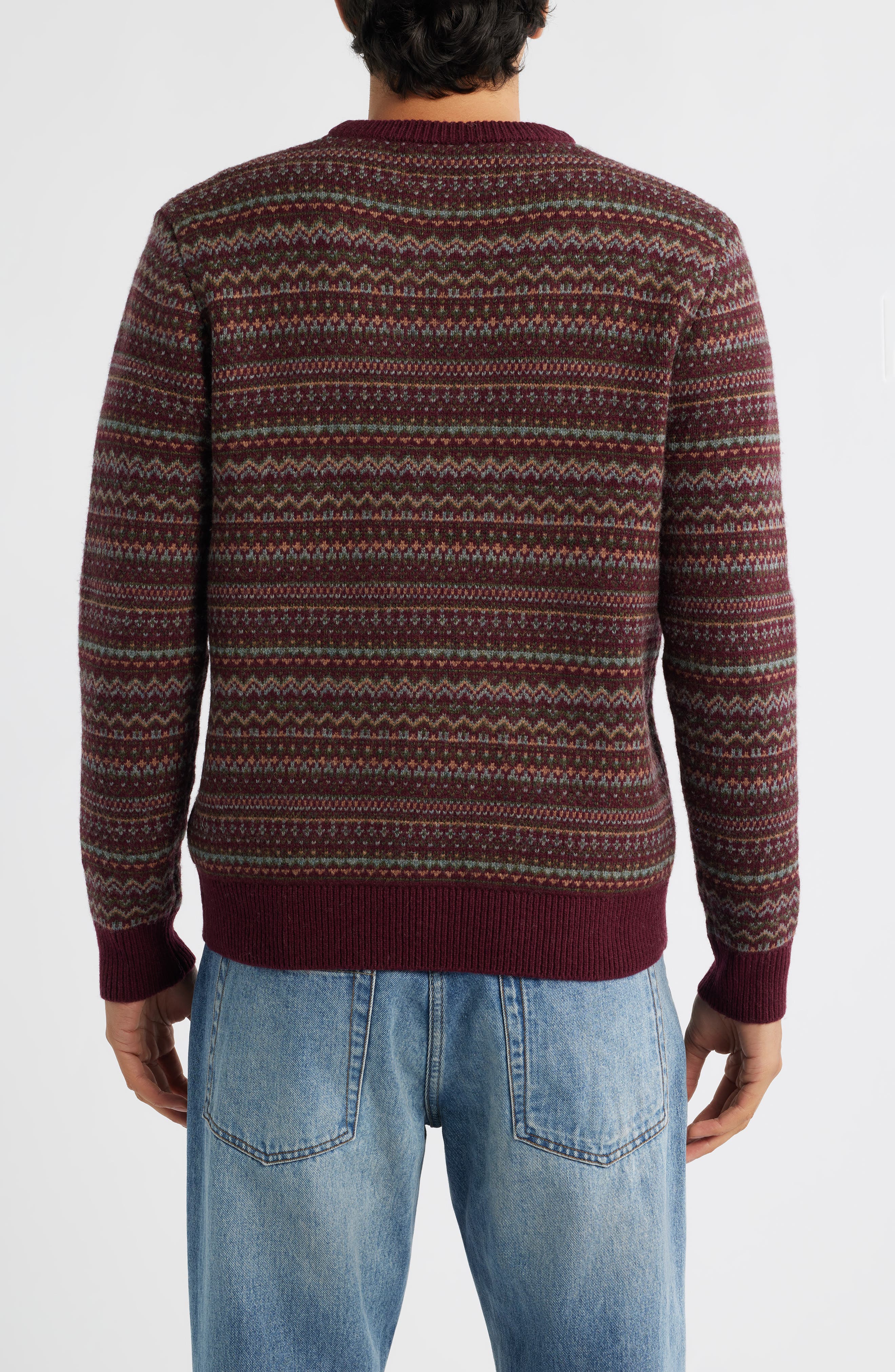 Fair Isle Wool Blend Sweater - image 4
