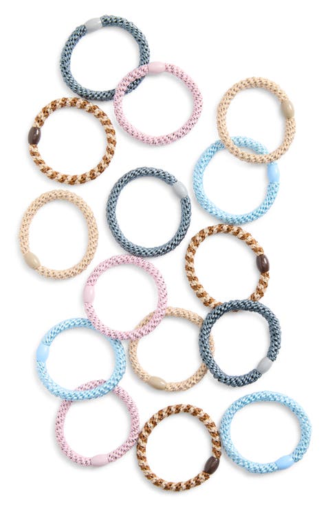 Grab & Go 15-Pack Braided Ponytail Holders