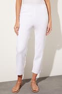 Ming Wang Knit Lined Straight-Leg Ankle Pants