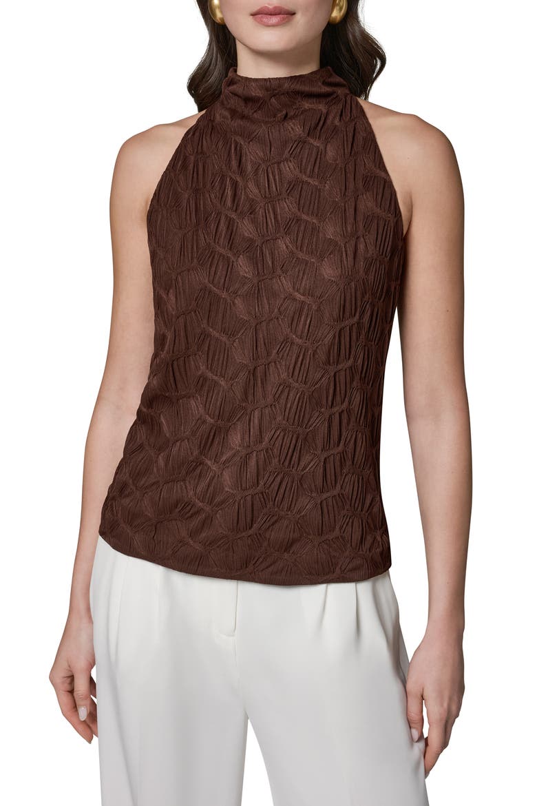 Texture Mock Neck Top, Main, color, CANYON