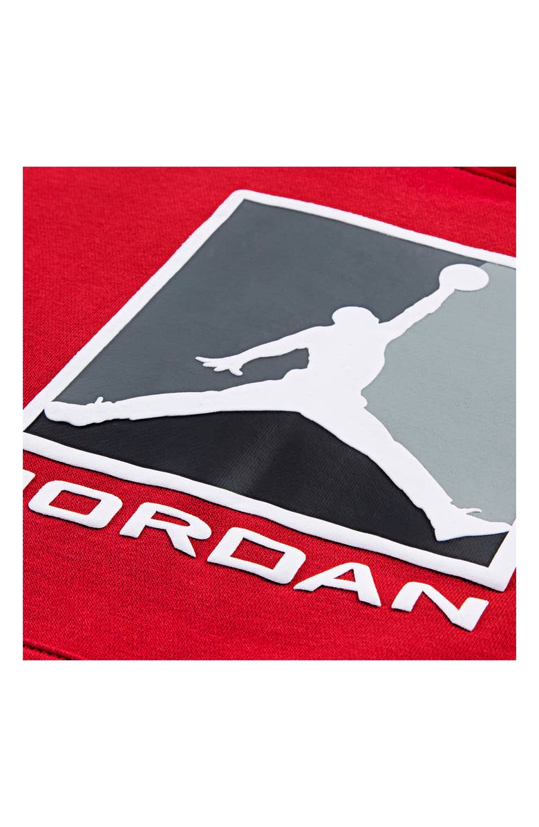 Jordan Kids' MJ Essentials Fleece Graphic Hoodie, Alternate, color, Gym Red
