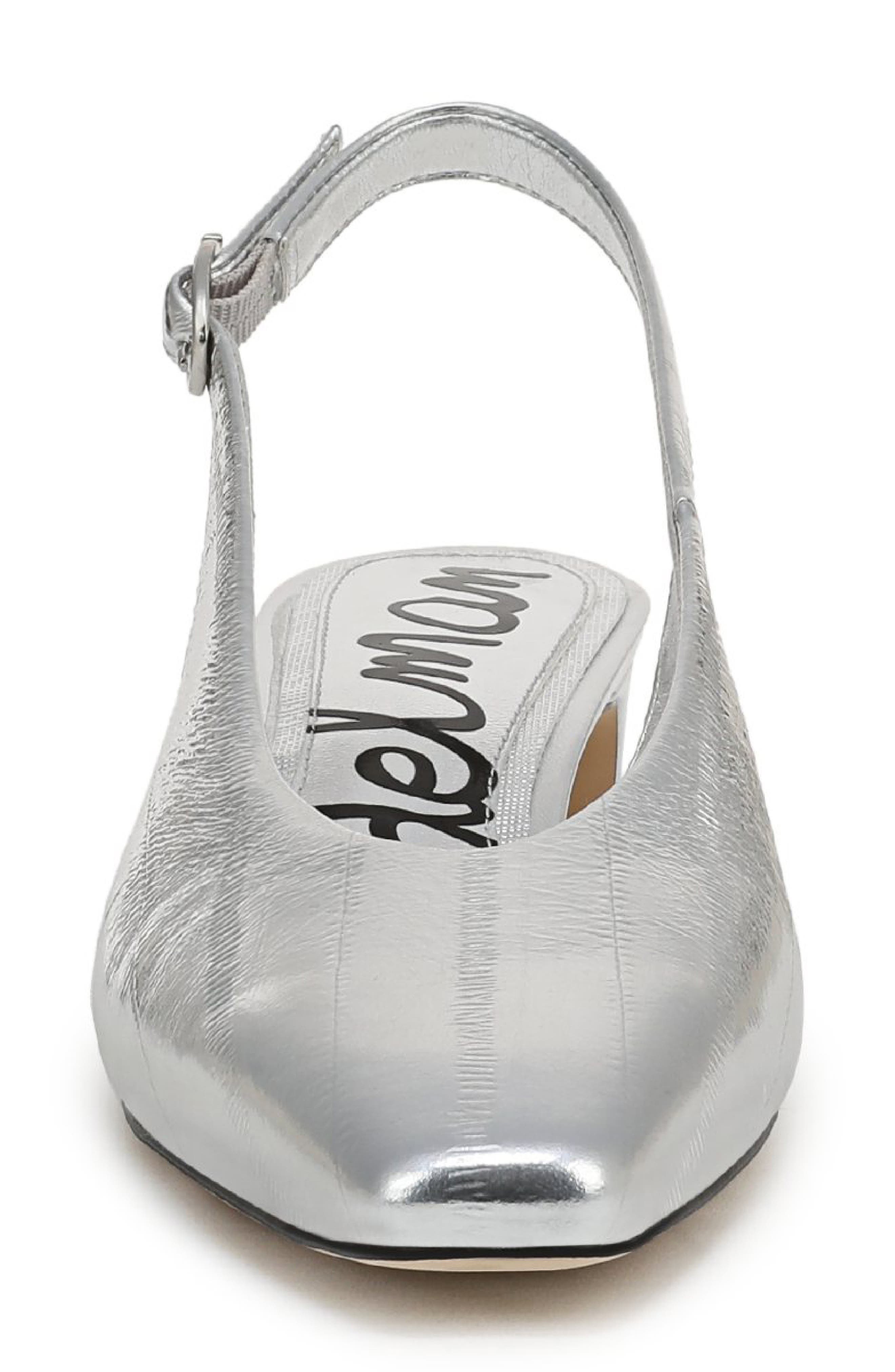 Sam Edelman Ronnie Slingback Pump, Alternate, color, Silver