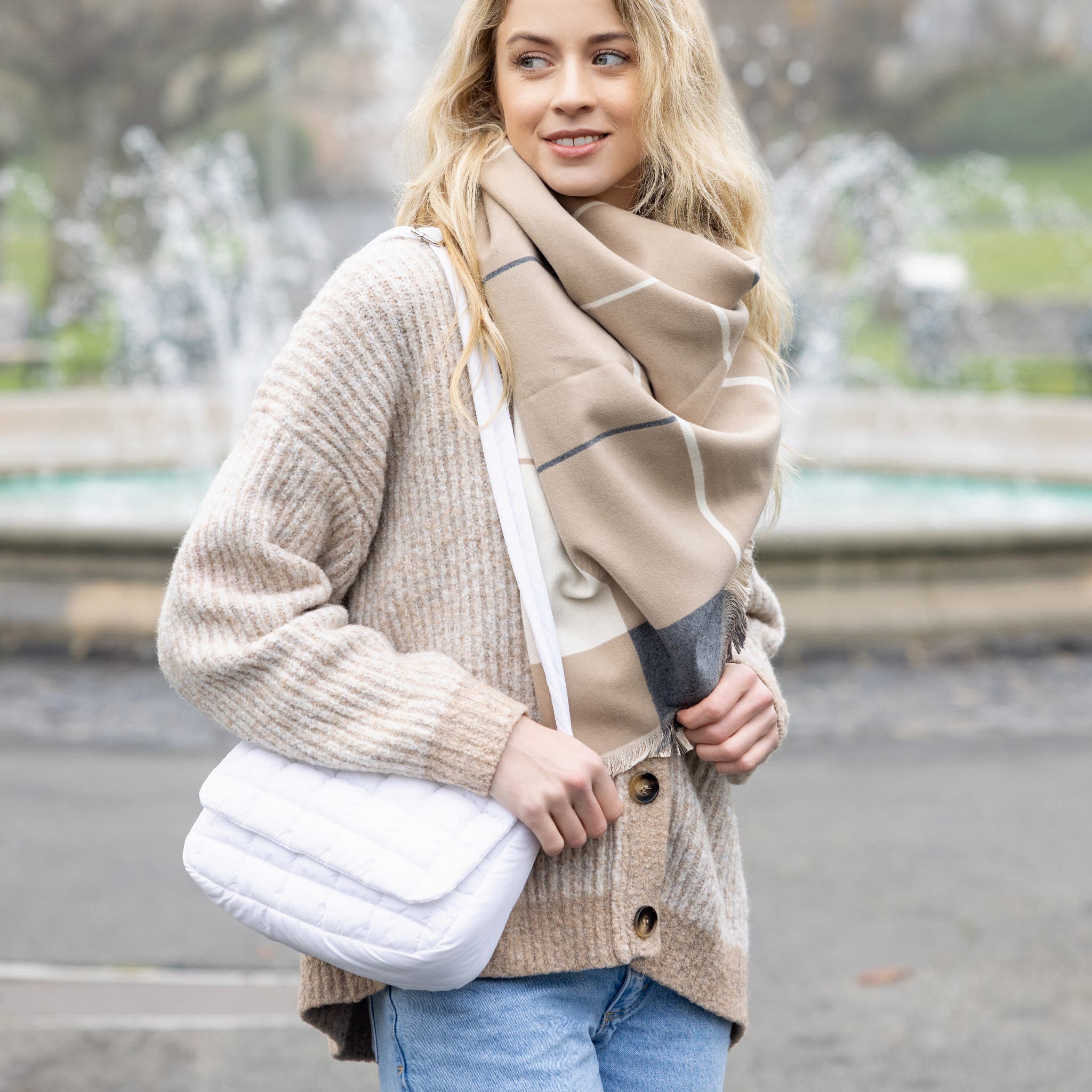 The Halo Crossbody Bag, Alternate, color, White
