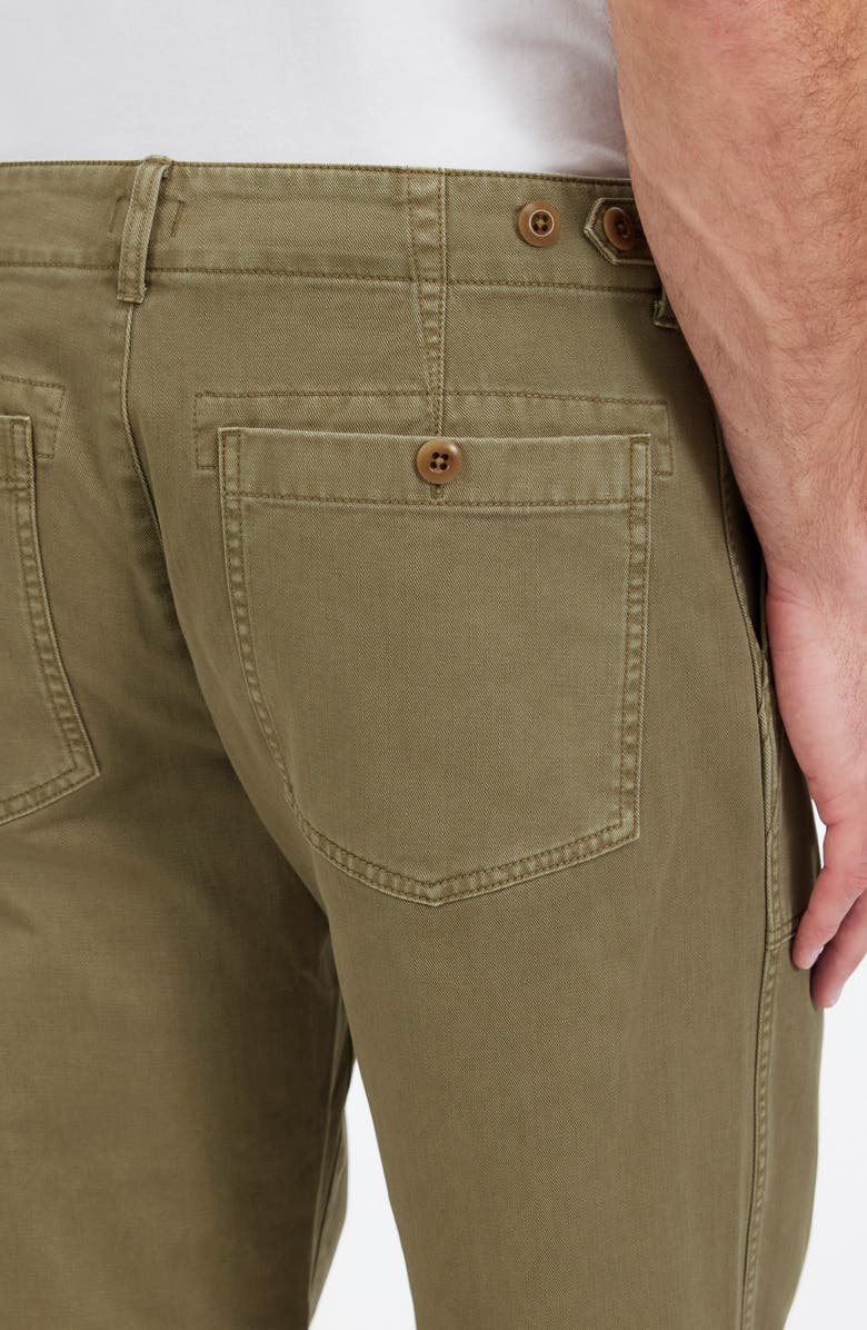 Madewell Fatigue Garment Dyed Cotton Twill Straight Leg Pants, Alternate, color, Faded Fatigue