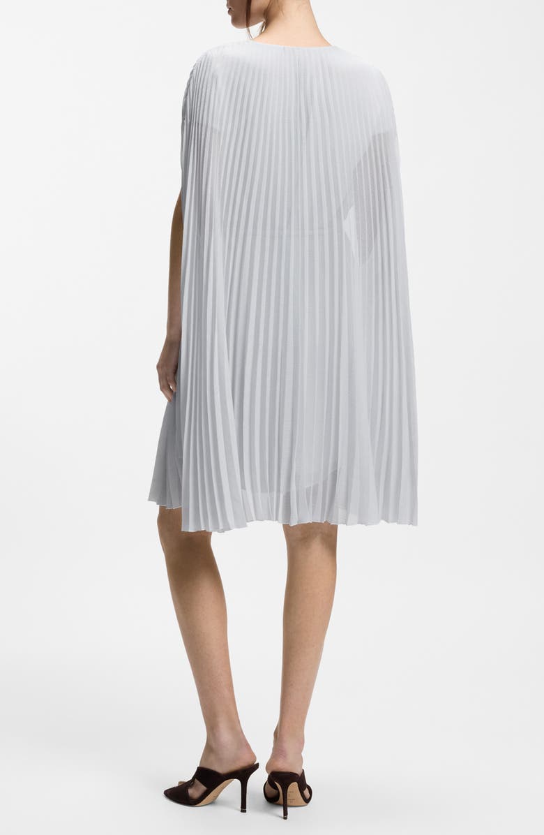 BOSS Doplisse Cape Belted Dress, Alternate, color, Pale Lagoon