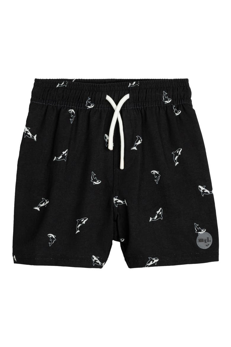 Kids' Orcas Swim Trunks, Main, color, BLACK