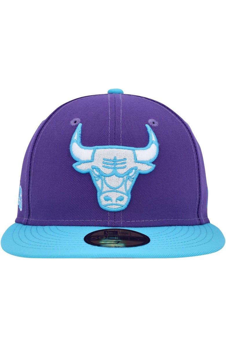 New Era Men's New Era Purple Chicago Bulls Vice 59FIFTY Fitted Hat, Alternate, color, 