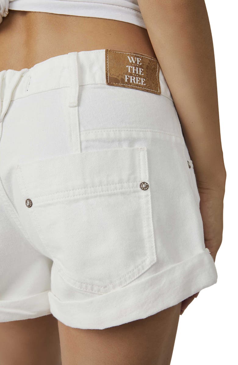 Free People Beginner's Luck Slouchy Roll Cuff Denim Shorts, Alternate, color,