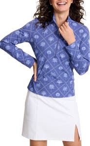 Tommy Bahama IslandZone® Abby Getaway Frong Quarter Zip Top