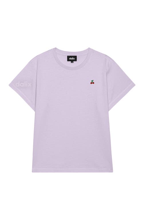 Dalix Womens Lil Cherry Lightweight High Waisted Tee In Purple