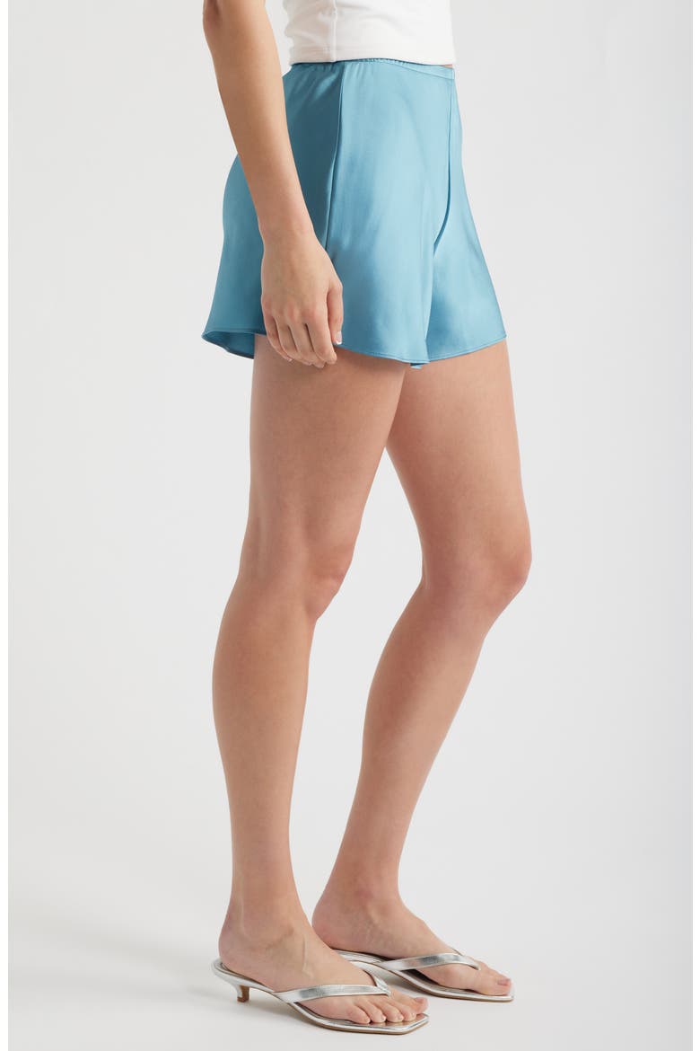 Gale Silk Shorts, Alternate, color, SIREN