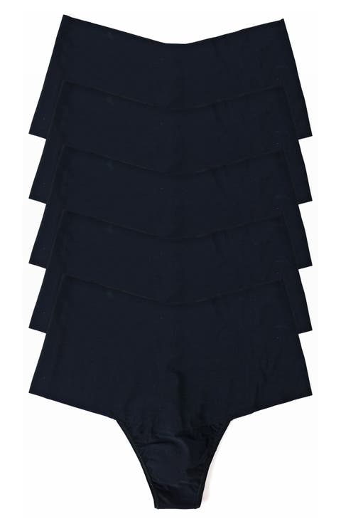 Breathe 5-Pack High Waist Thongs