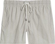 Bugatchi Cruz Geo Print Swim Trunks
