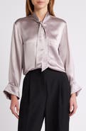 TWP Tie Neck Silk Shirt