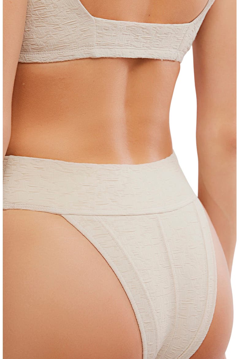 Dylan High Waist Bikini Bottoms, Alternate, color, STONE