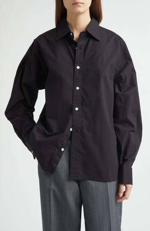 Jeff's Cotton Poplin Button-Up Shirt
