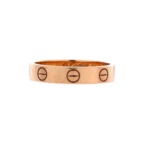 Love Wedding Band Ring 18K Rose Gold