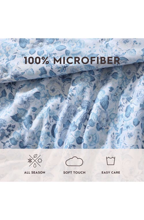 Laura Ashley Quartet Quilt & Sham 3-piece Set In Cashmere Blue