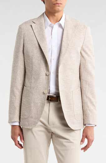 BOSS Wool Blend Seersucker Suit Jacket