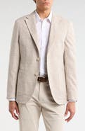 BOSS Wool Blend Seersucker Suit Jacket