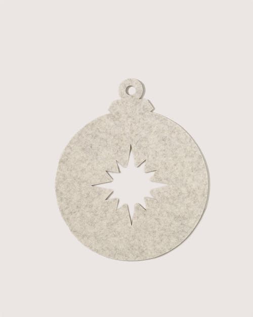 Graf & Lantz Graf Lantz Merino Wool Bauble Trivet In White