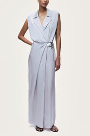 Nocturne Embellished Belt-Detail Maxi Dress