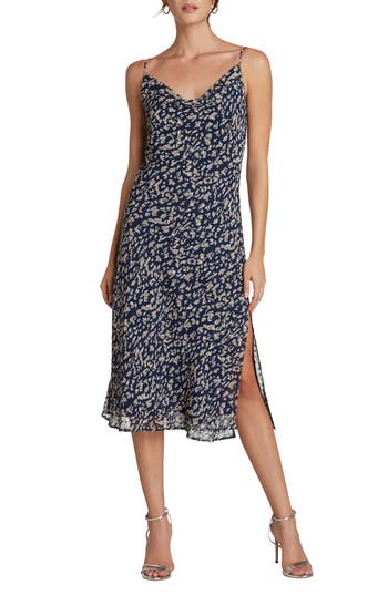 Matty M . Amelie Midi Dress In Blue