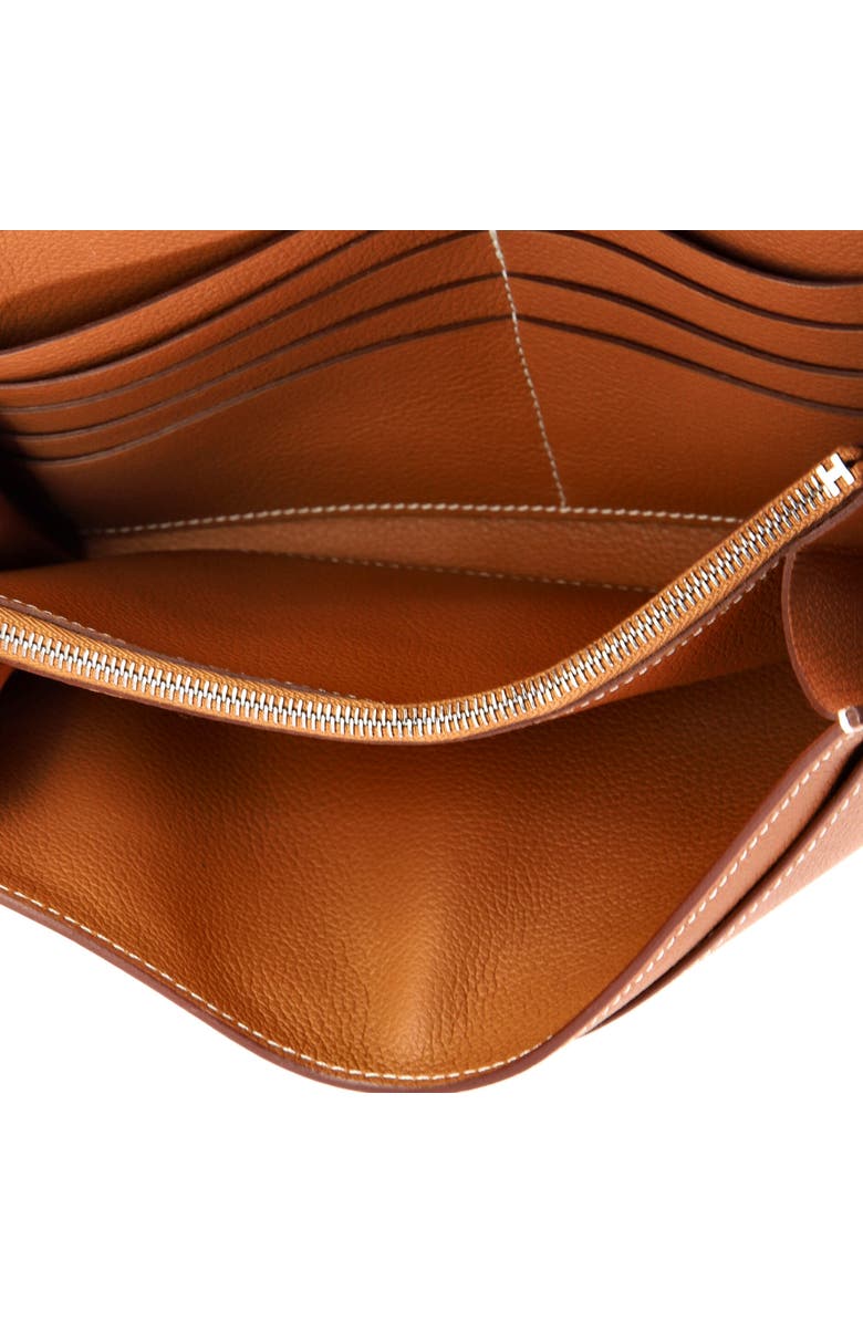 Pre-Owned Hermes Constance To Go Wallet Evercolor, Alternate, color, Gold