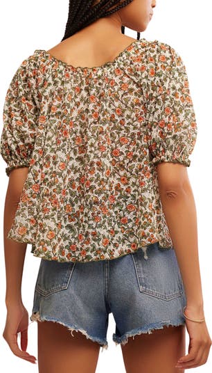 Astra Floral Print Top